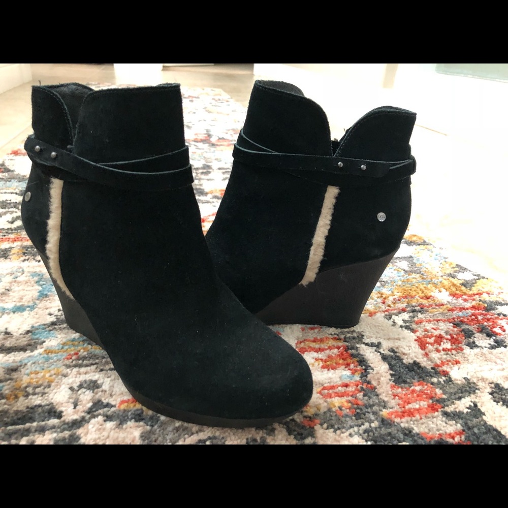 Black suede Ugg boots